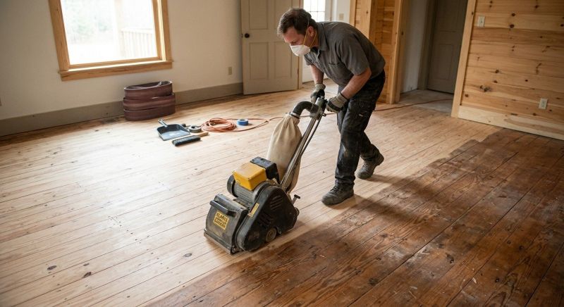 Pine Floor Resurfacing Service