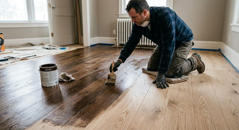 Wood Floor Staining in Alpharetta, GA