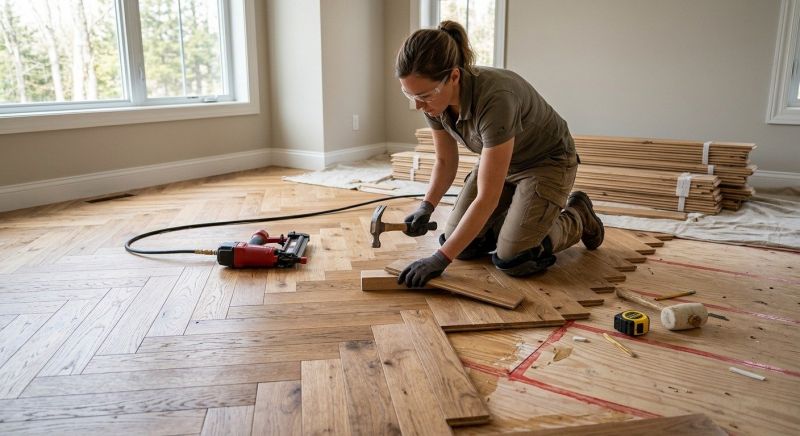 Pine Floor Installation in San Antonio, TX
